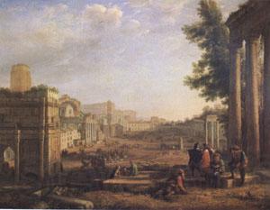 Claude Lorrain View of the Campo Vaccino ()mk05 Norge oil painting art